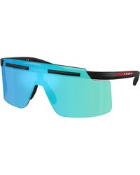 Prada Linea Rossa - Ps B06S 1Bo08R Sunglasses Injected Squared Mirror - Lyst