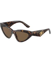 Dolce & Gabbana - Dg4439 502/73 Sunglasses Acetate Cat Eye Normal - Lyst