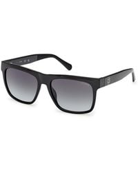 Guess - Gu00222 01B Sunglasses Injected Smoke Squared Normal - Lyst