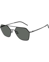 Giorgio Armani - Ar6185 300187 Sunglasses Metal Squared Normal - Lyst