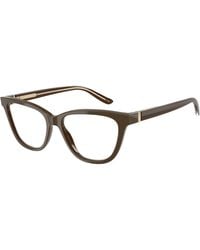Giorgio Armani - Ar7263 5957 Optical Frames Acetate Transparent Cat Eye Normal - Lyst
