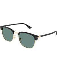 Montblanc - Mb0439Sa 002 Sunglasses Metal Squared - Lyst