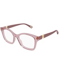 Chloé - Ch0334O 003 Optical Frames Acetate Transparent Cat Eye - Lyst