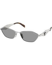 Prada - Pr D50S 1Bc50Q Sunglasses Metal Geometric Normal - Lyst