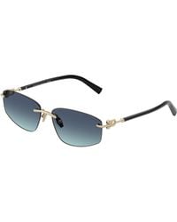 Tiffany & Co. - Tf3114 62029S Sunglasses Metal Geometric Normal Nuanced - Lyst