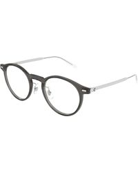 Montblanc - Mb0426O 004 Optical Frames Injected Transparent Round - Lyst