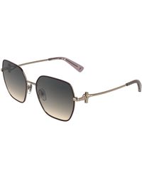 Longchamp - Lo190S 773 Sunglasses Metal Squared Normal - Lyst
