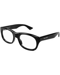 Saint Laurent - Sl 815 Romy Opt 003 Optical Frames Acetate Transparent Squared - Lyst