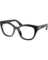 Miu Miu - Mu 05Xv 1Ab1O1 Optical Frames Acetate Transparent Squared Normal - Lyst