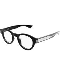 Saint Laurent - Sl 792 001 Optical Frames Acetate Transparent Round - Lyst