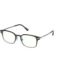 Tom Ford - Ft6187-B 1 Optical Frames Metal Squared Normal - Lyst