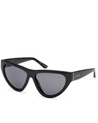 Guess - Gu00152 01A Sunglasses Injected Smoke Cat Eye Normal - Lyst