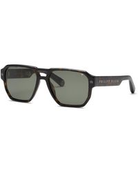 Philipp Plein - Spp200V Plein Stud 722 Sunglasses Acetate Geometric Normal - Lyst