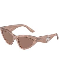 Dolce & Gabbana - Dg4439 3411/3 Sunglasses Acetate Cat Eye Normal - Lyst