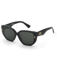 Nina Ricci - Unr465 700 Optical Frames Acetate Smoke Geometric Normal - Lyst