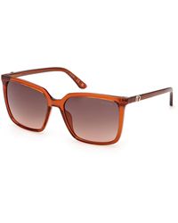 Guess - Gu00258 44F Sunglasses Injected Squared Normal - Lyst