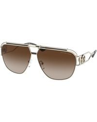 Michael Kors - Mk1102 Vienna 101413 Sunglasses Metal Pilot Normal Shaded - Lyst