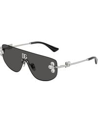 Dolce & Gabbana - Dg2333B 05/87 Sunglasses Metal Squared Normal - Lyst