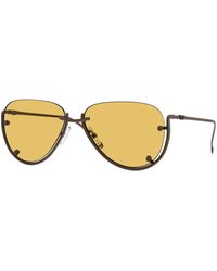 DIESEL - Dl1003 105/85 Sunglasses Metal Pilot Normal - Lyst