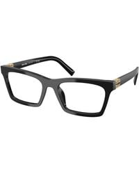 Miu Miu - Mu 04Wv 16K1O1 Optical Frames Acetate Squared Normal - Lyst