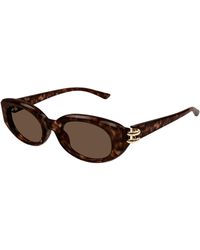 McQueen - Am0469S 002 Sunglasses Acetate Round - Lyst