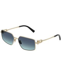 Tiffany & Co. - Tf3111 62029S Sunglasses Metal Squared Normal Shaded - Lyst