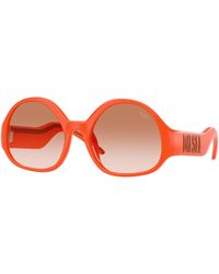 DIESEL - Dl3022U 206213 Sunglasses Injected Round Normal Nuanced - Lyst