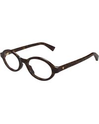 Bottega Veneta - Bv1367O 002 Optical Frames Acetate Transparent Round - Lyst