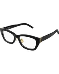 Saint Laurent - Sl M153/J Opt 001 Optical Frames Acetate Transparent Cat Eye - Lyst