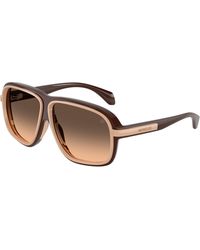 Moncler - Me8011U Twotone 5022G9 Sunglasses Injected Squared Normal Nuanced - Lyst