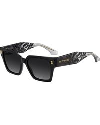 Etro - 0128/S 807/9O Sunglasses Acetate Squared Normal Nuanced - Lyst