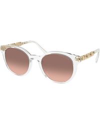 Michael Kors - Mk2264U Pienza 301513 Sunglasses Injected Round Normal Shaded - Lyst