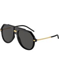 Dolce & Gabbana - Dg6195 501/87 Sunglasses Injected Pilot Normal - Lyst