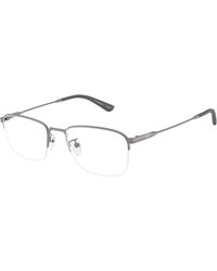 Emporio Armani - Ea1194Td 3003 Optical Frames Titanium Transparent Pillow Normal - Lyst