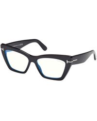 Tom Ford - Ft6026-B 001 Optical Frames Acetate Cat Eye Normal - Lyst