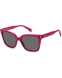 Polaroid - Pld 6192/S Mu1/M9 Sunglasses Plastic Squared Polarized - Lyst
