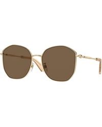 Burberry - Be3153D 110973 Sunglasses Metal Geometric Normal - Lyst