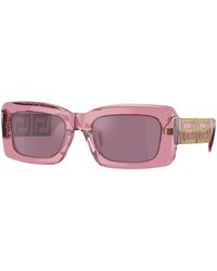 Versace - Ve4444U 5355Ak Sunglasses Acetate Squared Normal - Lyst