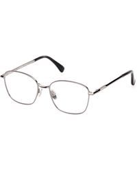 Max Mara - Mm5246 36 Optical Frames Metal Squared Normal - Lyst