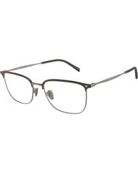 Giorgio Armani - Ar5143 3003 Optical Frames Steel Transparent Squared Normal - Lyst