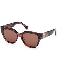 MAX&Co. - Mo0138 54E Sunglasses Acetate Squared Normal - Lyst