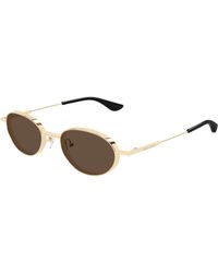 McQueen - Am0523S 002 Sunglasses Acetate Round - Lyst