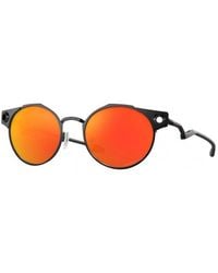 Oakley - Oo6046 Deadbolt 604607 Sunglasses Titanium Round Polarized Prizm - Lyst