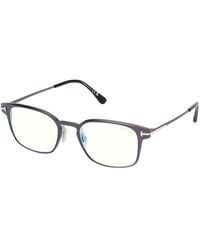 Tom Ford - Ft6187-B 20 Optical Frames Metal Squared Normal - Lyst