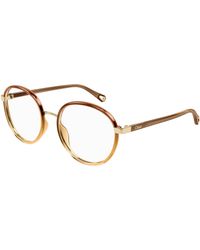 Chloé - Ch0033O 008 Optical Frames Bio-Inject Transparent Round - Lyst