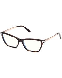 Tom Ford - Ft6135-B 052 Optical Frames Acetate Butterfly Normal - Lyst