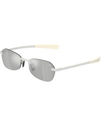 Moncler - Me4017 Orris 10047I Sunglasses Metal Geometric Mirror - Lyst