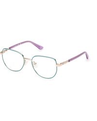 Guess - Gu50140 089 Optical Frames Metal Round Normal - Lyst