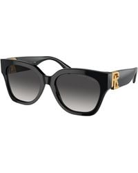 Ralph Lauren - Rl8221 The Overszed Ricky 50018G Sunglasses Acetate Butterfly Normal Shaded - Lyst