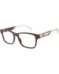 Emporio Armani - Ea3239 6095 Optical Frames Acetate Squared Normal - Lyst